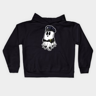 Ghost Police Officer Kids Hoodie